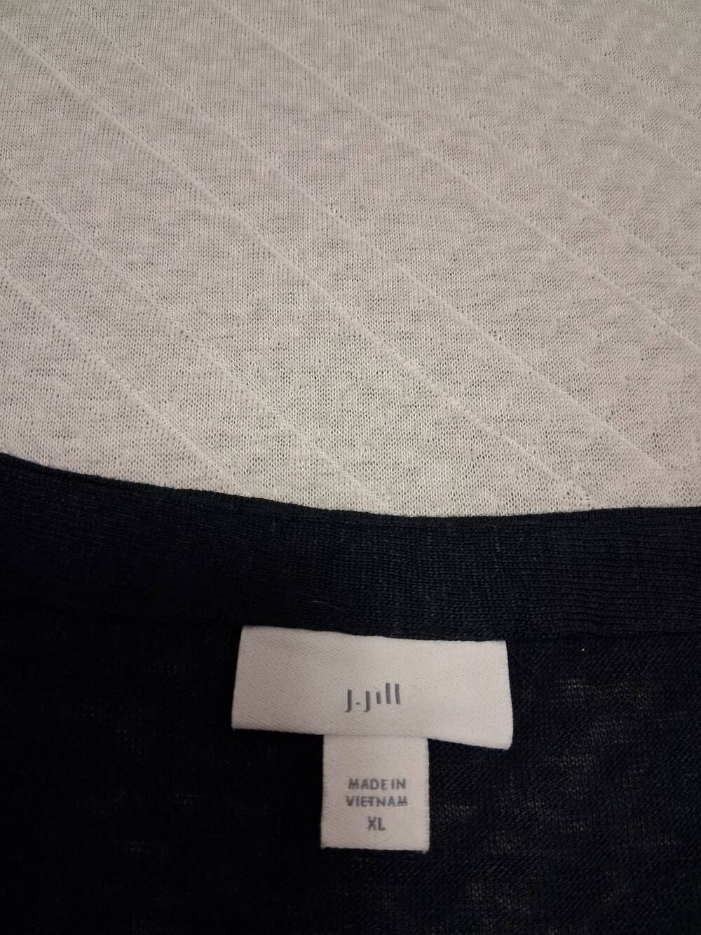 J.jill womens xlarge blue blouse 100% linen puffer sleeve classic minimalist - Picture 4 of 7